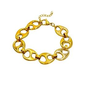 Gold Link Bracelet Stainless Steel